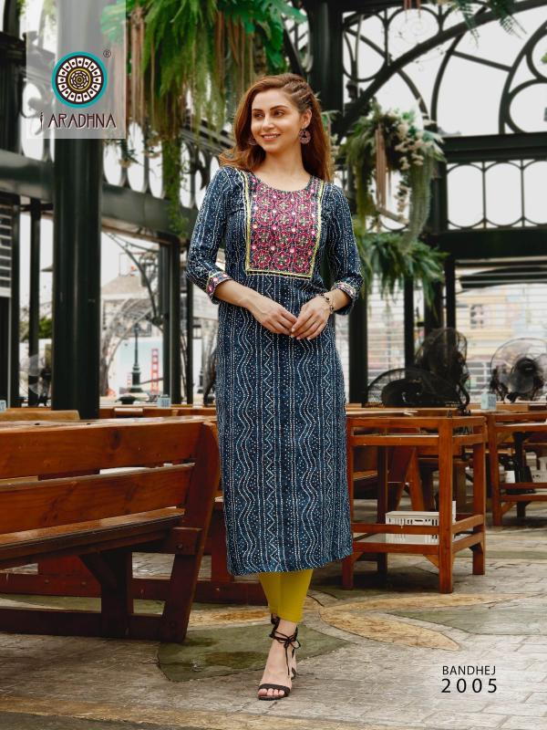 Aradhna Bandhej 2 Festive Wear Designer Kurti Collection